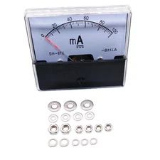 US Stock Analog Panel AMP Current Ammeter Meter Gauge DH-670 0-100mA DC