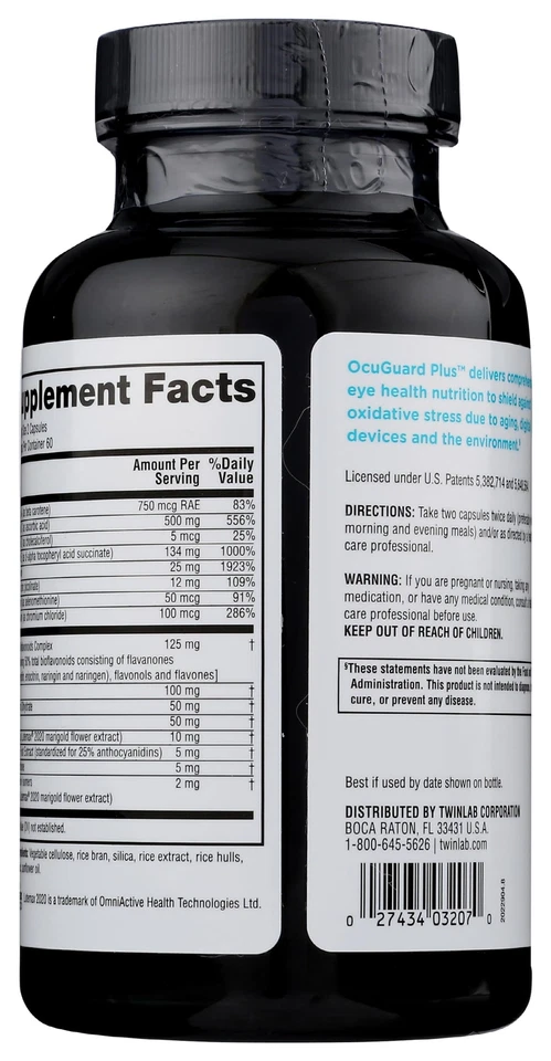 Twinlab Vitaminas Anti Envejecimiento para Ojos 120 Unidades Suplemento Nutricional para la Salud Ocular Foto 2 de 4