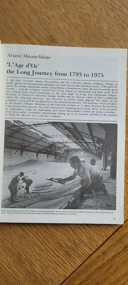 Theatre Quarterly Magazine 1975 - San Francisco Mime Troupe etc.... - Image 3 of 4