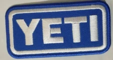 Embroidered YETI lt. blue Patch approx 2X3.75" iron or sew