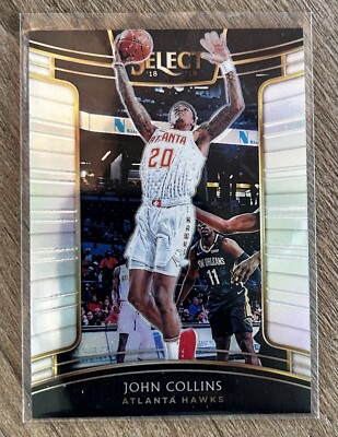John Collins 2018-19 Panini Select Concourse Level Silver Prizm #48 Hawks Jazz