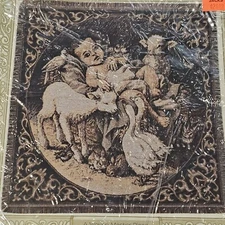 VTG 90s American Weavers Christmas Nativity Baby Jesus Tapestry Throw Blanket