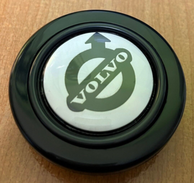 Volvo Logo White Horn Button for Sparco OMP Nardi Steering Wheel