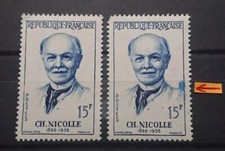 France Variété Timbre N° 1144 ( Grosse Tache Bleu Sur L'épaule ) / Neuf**/ 1958