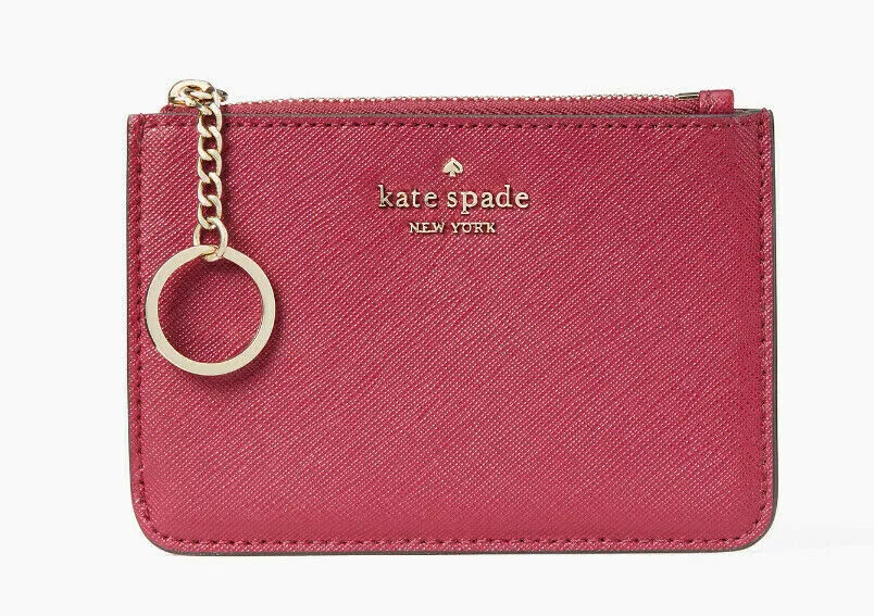 Kate Spade laurel way bitsy Card Case Coin Purse Key Fob Pouch Wallet ~NWT~  Pink