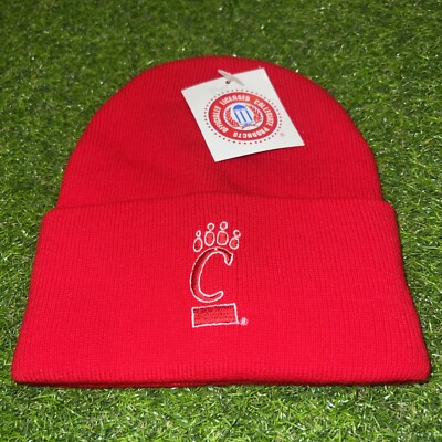 CINCINNATI BEARCATS NCAA RED BEANIE WINTER KNIT SKULL CAP HAT NWT!