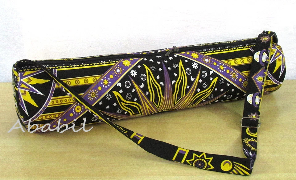 Bolsa grande de yoga bolsa portadora nueva bolsa de yoga para sol ardiente con bolsillo exterior con cremallera FBB Foto 3 de 4