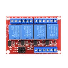 5V 4-Channel Relay Module with Optocoupler High Low Level Trigger for Arduino