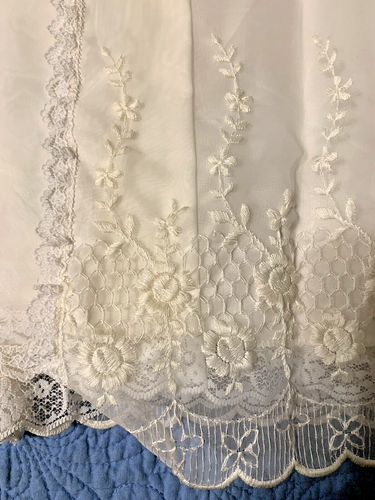 Vintage Sears Baby Girl Christening Set White Coat, Dress, Slip, Hat Made USA - Picture 4 of 6