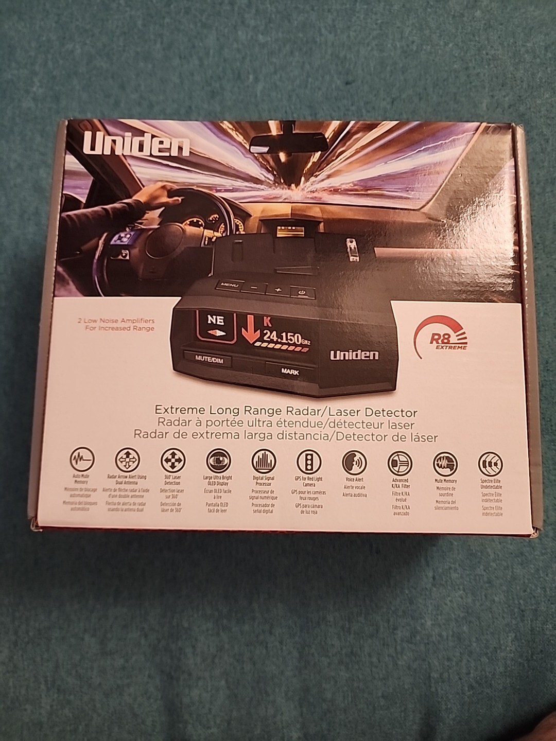 Uniden R8 Radar/Laser Detector, New Falak Tayyeb Platinum Government