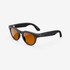 Refurbished Ray-Ban Meta Headliner (Gen 1), Matte Rebel Black / Brown Polarized,