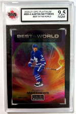 2020-21 OPC Platinum Best in the World #BW4 Auston Mathews | KSA GRADED MINT 9.5