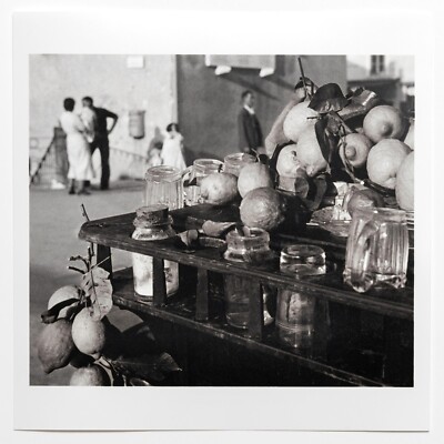 Estate Stamped Herbert List Print - Lemonade Stand. Capri, Italy. 1932. Photo