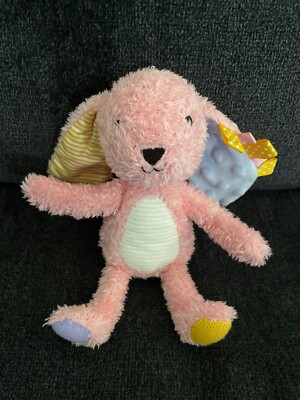 2021 Make Believe Ideas Pink Bunny Rabbit Crinkle W/ Tags Ears Plush Toy
