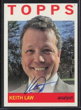 Keith Law 2023 Topps Archives Baseball Fan Favorites 1964 Auto Autograph #64FFKL