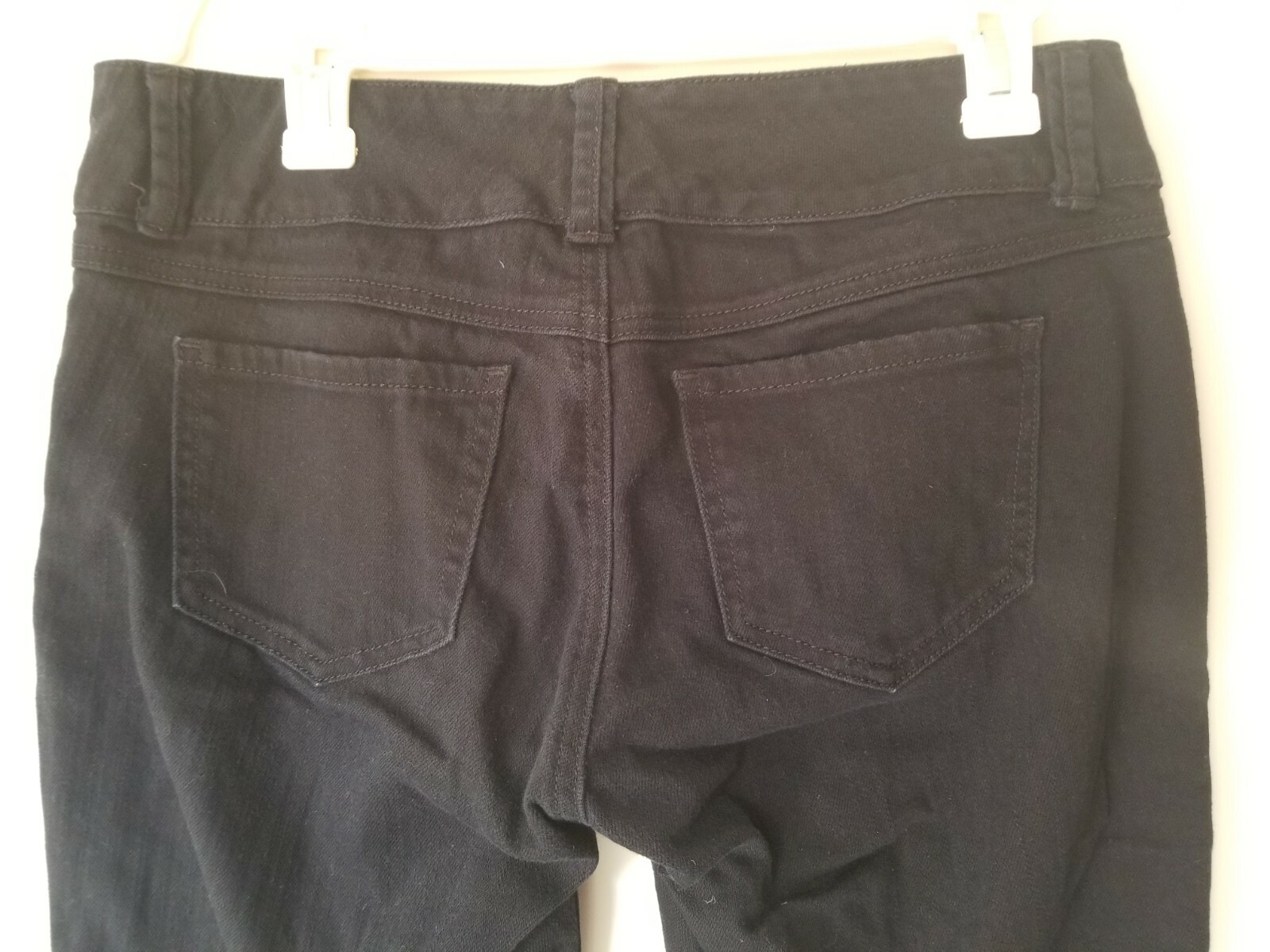 CAbi Jeans Basic Solid Black Button Up Belt Loop … - image 7