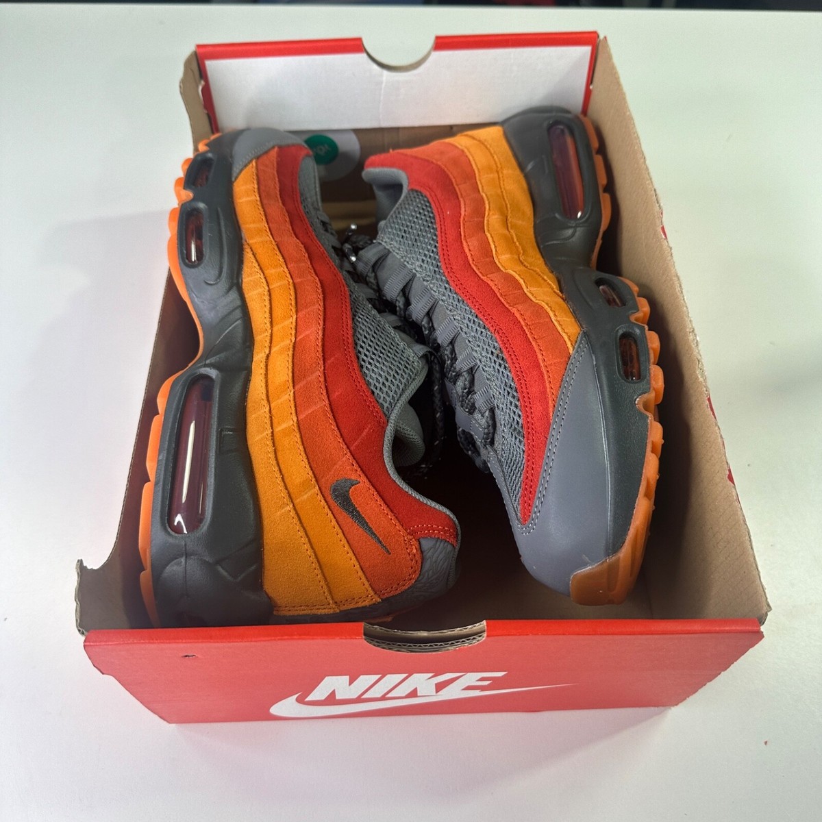 NEW Nike Air Max 95 PRM Premium Atlanta ATL Red Orange  display picture 2
