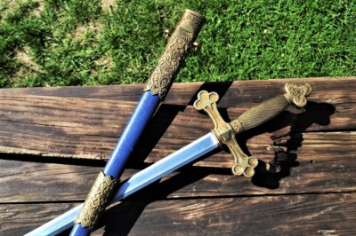 Medieval Masonic Ceremonial Sword - Masons - Square & Compasses