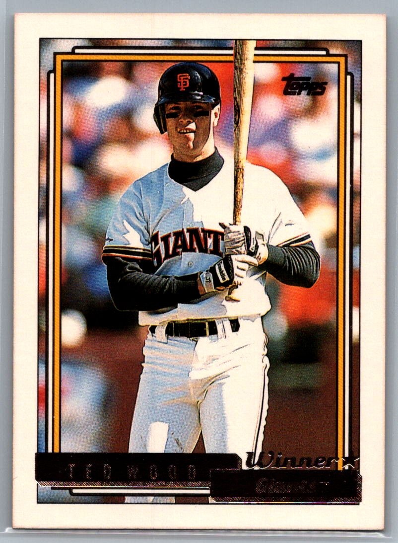 1992 Topps #358 Ted Wood Gold Winners