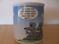 Kaffeetasse Humpen Tasse Sammeltasse Uli Stein - Keine Maus f&uuml;r eine Nacht