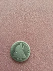 1842 Seated Liberty Half Dollar, Medium Date, Large Letter Motto, Variety 1