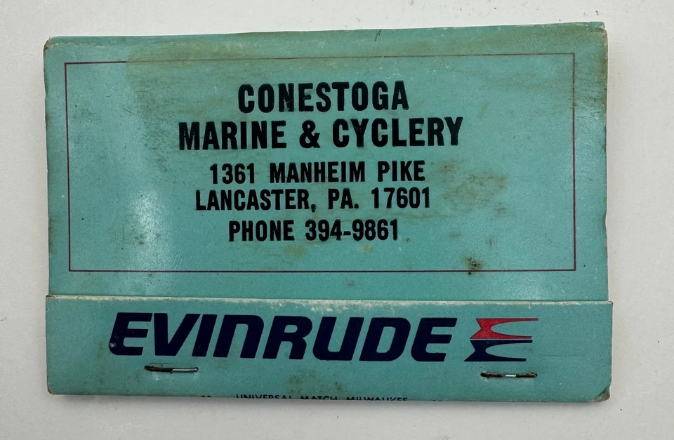 Vintage Evinrude Boats Matchbook Full Unstruck - Image 3 of 4