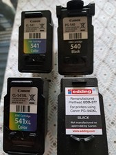 3 leere Original Druckerpatronen CANON CL-541 + CL 541XL+ PG-540