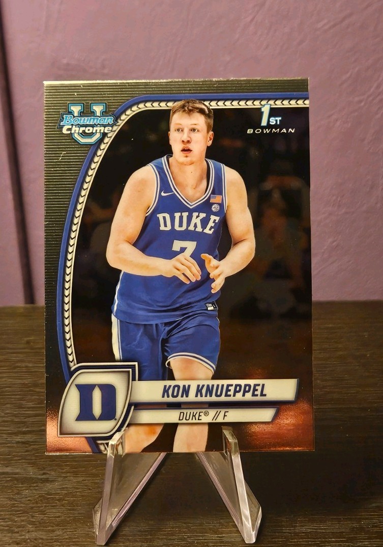 2024-25 Bowman University Chrome Kon Knueppel 1st Prospect Card #48