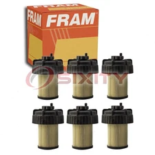 6 pc FRAM PS7358 Fuel Water Separator Filters for SDF44 PL10193 PF4719 vq