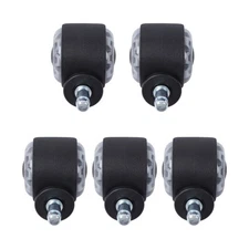 2 Inch Office Chair Rubber Caster 360° Swivel Wheels Pack Of 5 Replacement