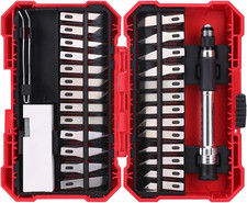 Set Di Coltelli Di Precisione Da Hobbistica, Confezione Da 29 Pezzi, Rosso