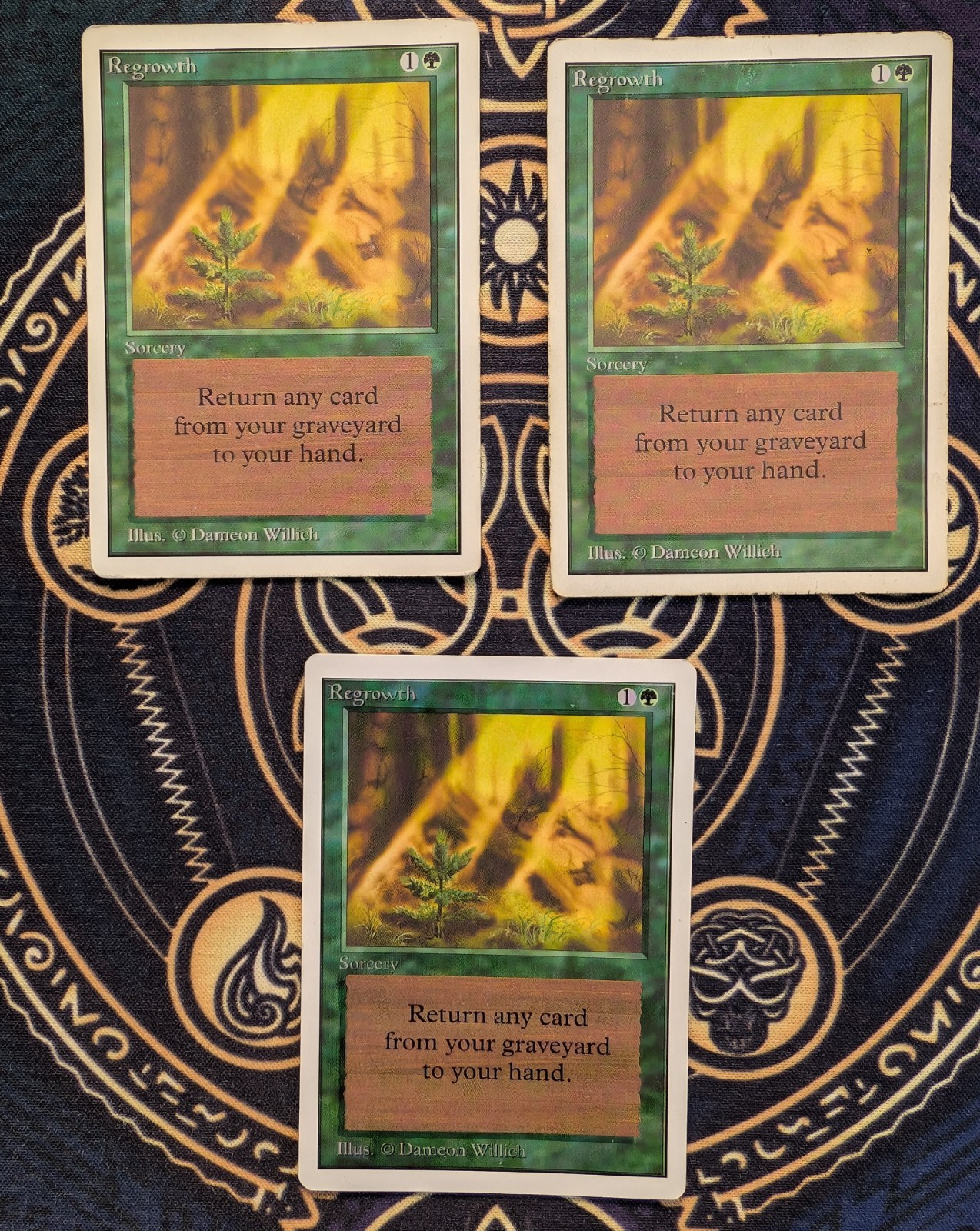 3 Unlimited Regrowth Magic The Gathering
