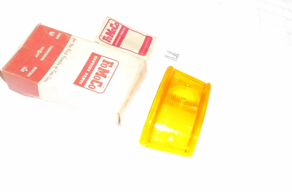 1963 1964 1965 1966 1967 Ford E100 Econoline Nuevo de Lote Antiguo Lente de Lámpara de Estacionamiento Frontal Derecha Foto 2 de 4