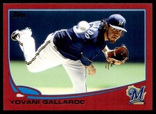 2013 Topps Red Yovani Gallardo Milwaukee Brewers #149