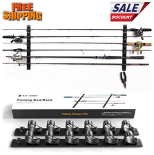 Wall Mount Fishing Rod Holders,Horizontal/Ceiling Storage Rack for Garage