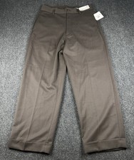 Ines De La Dressage x Uniqlo Women’s Wool Blend Wide Brown Pants Size 10(29W) 