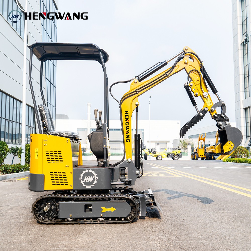 Mini Excavator With Chassis Extension And Boom Swing 15HP Free Shipping