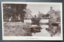 PC RP COLTISHALL LOCK NORFOLK WATER WAY SCENE POSTED 1908