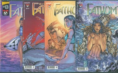 Michael Turner's FATHOM # 1+2+3 + US #0  Infinity / Top Cow/ Wzard  TOP  2000