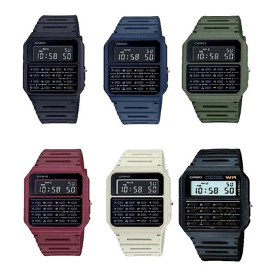 Casio Original Kunststoff Armband Taschenrechner Unisex Uhr/Geschenketui