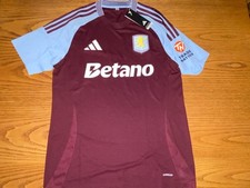 Adidas Aston Villa 2024/25 Home Soccer Jersey Kit-Men's Size XL NEW!!