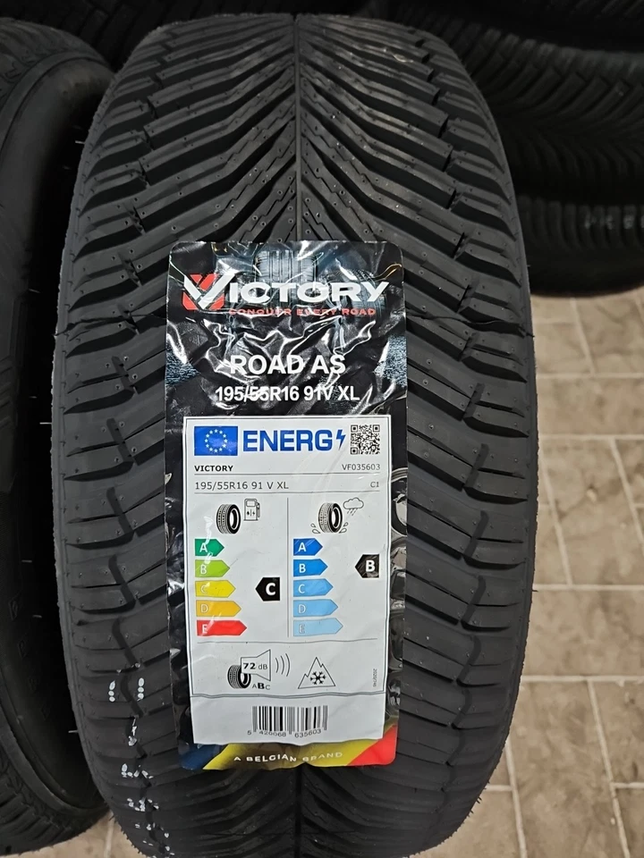 4 PNEUMATICI AUTO 195/55 R16 91V XL VICTORY  ALLSEASON M+S 4 STAGIONI DOT 2025 - Immagine 3 di 4