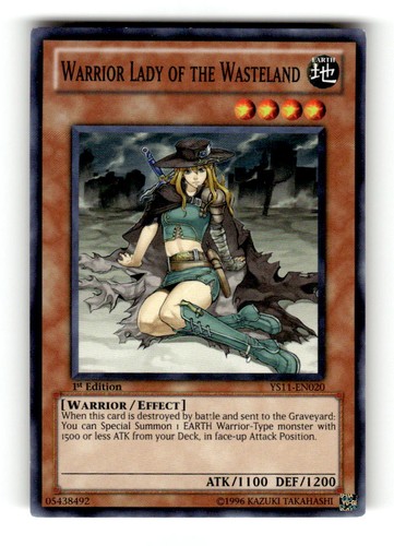 Warrior Lady of the Wasteland [1st Edition] YS11-EN020 YuGiOh Starter Deck: Dawn of the Xyz card