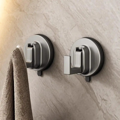 Reusable Suction Cup Hook Waterproof Wall Mount Hooks PunchFree Kitchen Bathroom