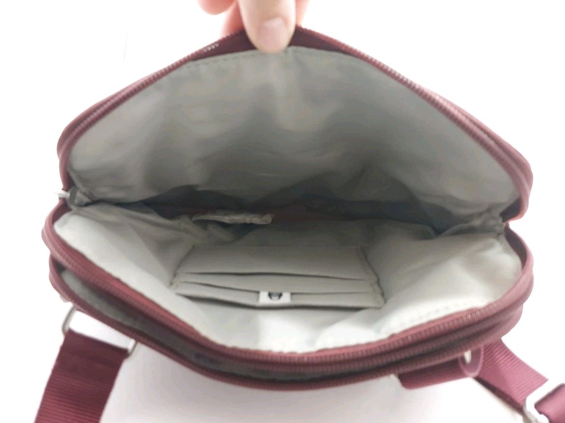 Baggallini Dark Cherry Double Zip Medium Crossbody - image 15