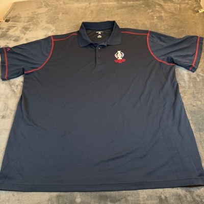 Antigua Solheim Cup Des Moines Golf Country Club 2017 Mens XXL Navy Polo Shirt