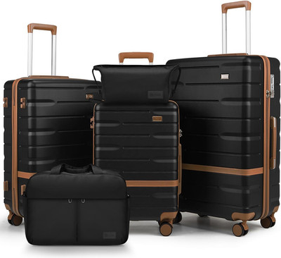 Luggage Sets 3 Piece with TSA Lock Hardside PC+ABS Carry on Suitcase with Spinne