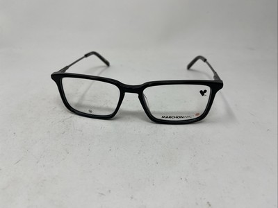 MARCHON NYC EYEWEAR M 3018 001 BLACK 52-16-140 FLEX HINGE EYEGLASSES EY50
