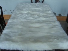 100 Natural Genuine Sheepskin Fluffy Fur Rug Windward Single 63'' 32''