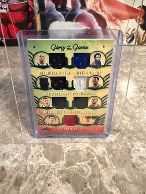 2026 Leaf Glory of the Game Basketball The 7 Holo Green 7-Patch 1/1 Jokic Shaq